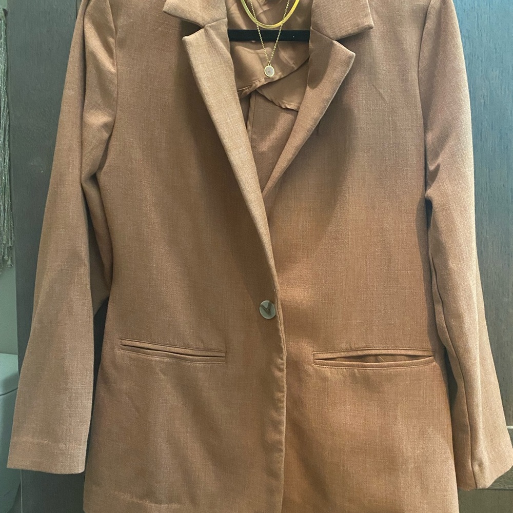 Maurices Tan Blazer with Single Button